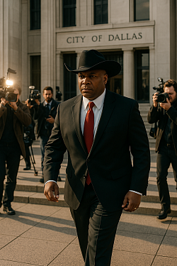 Greg leaving Dallas City Hall